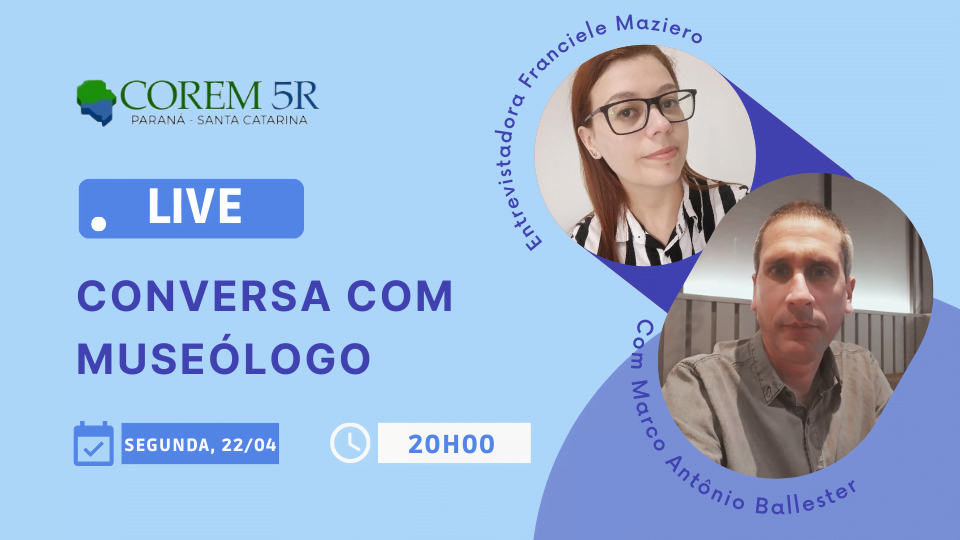 Conversa com museólogo: lives celebram os 40 anos do profissional museólogo